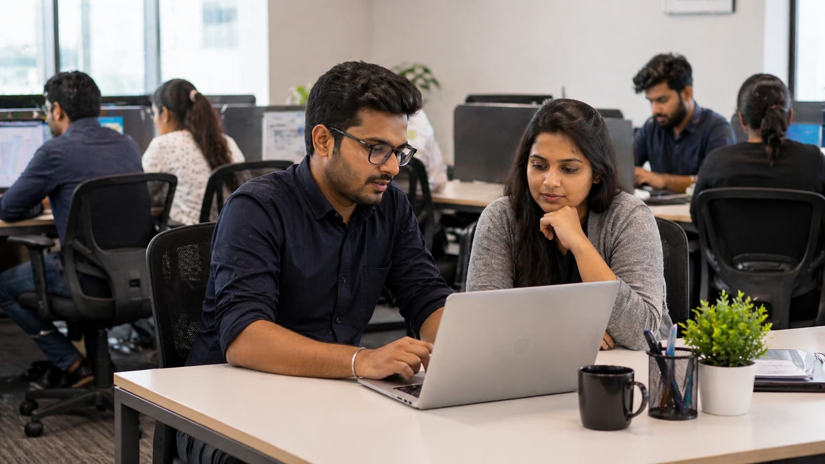 FlutterFlow developer at work
