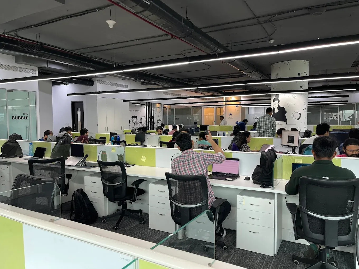 Unico Connect team at work in the Mumbai office