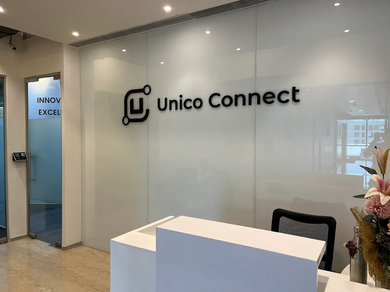 Unico Connect office reception in Mumbai