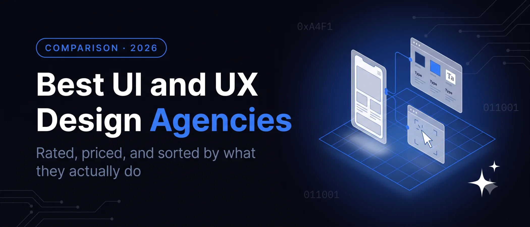 Best UI and UX design agencies in 2026 compared on rating, rate and scope