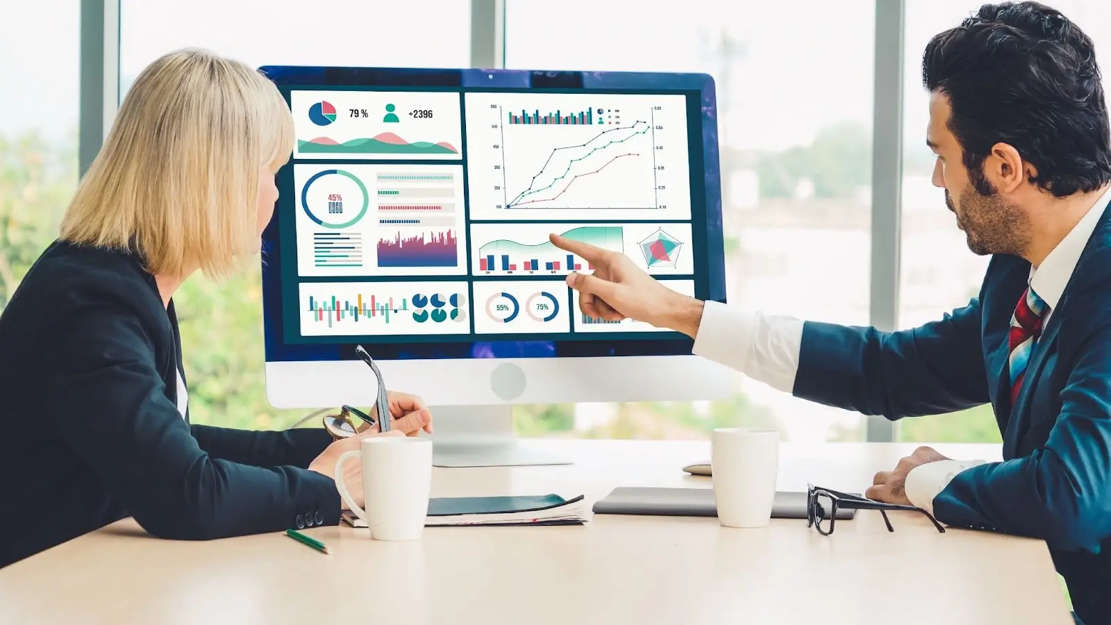 Custom business intelligence dashboard surfacing real-time KPIs across functions