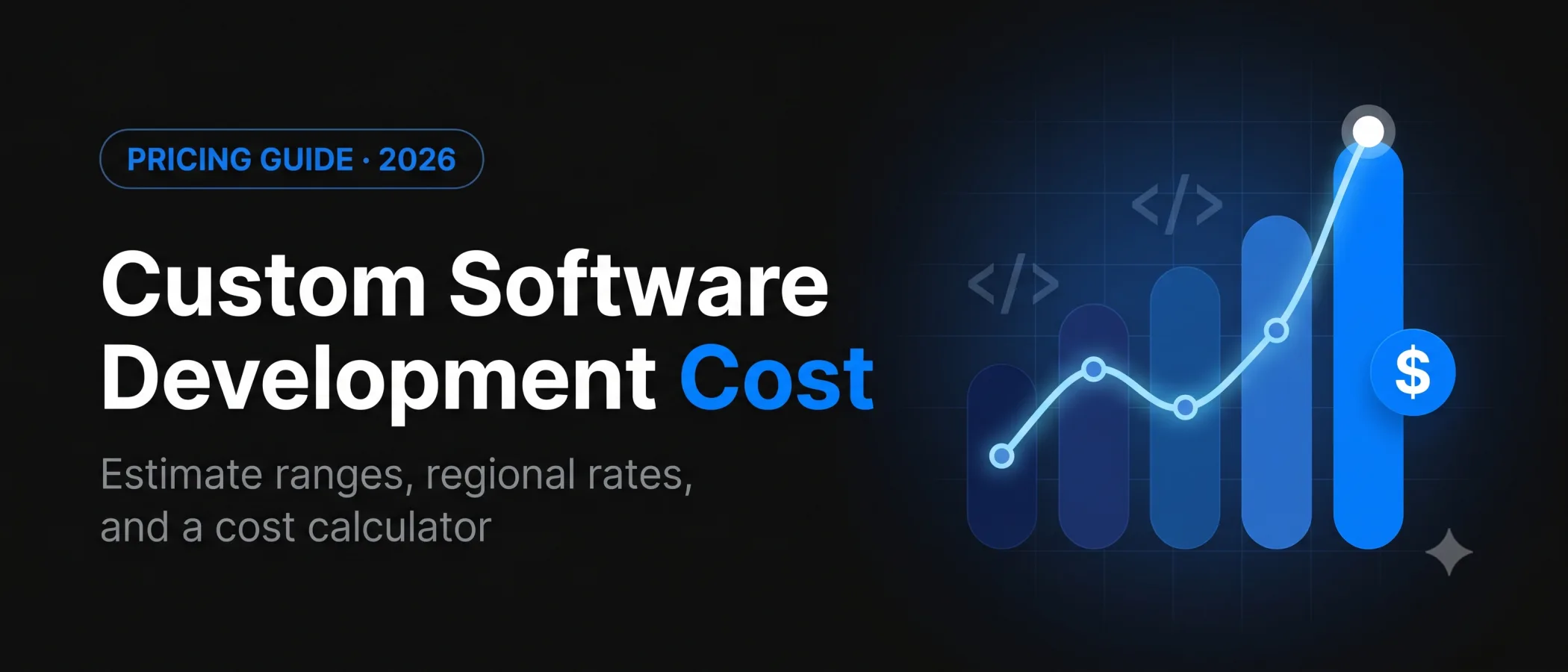 Custom software development cost in 2026: estimate ranges, cost allocation, and regional rates