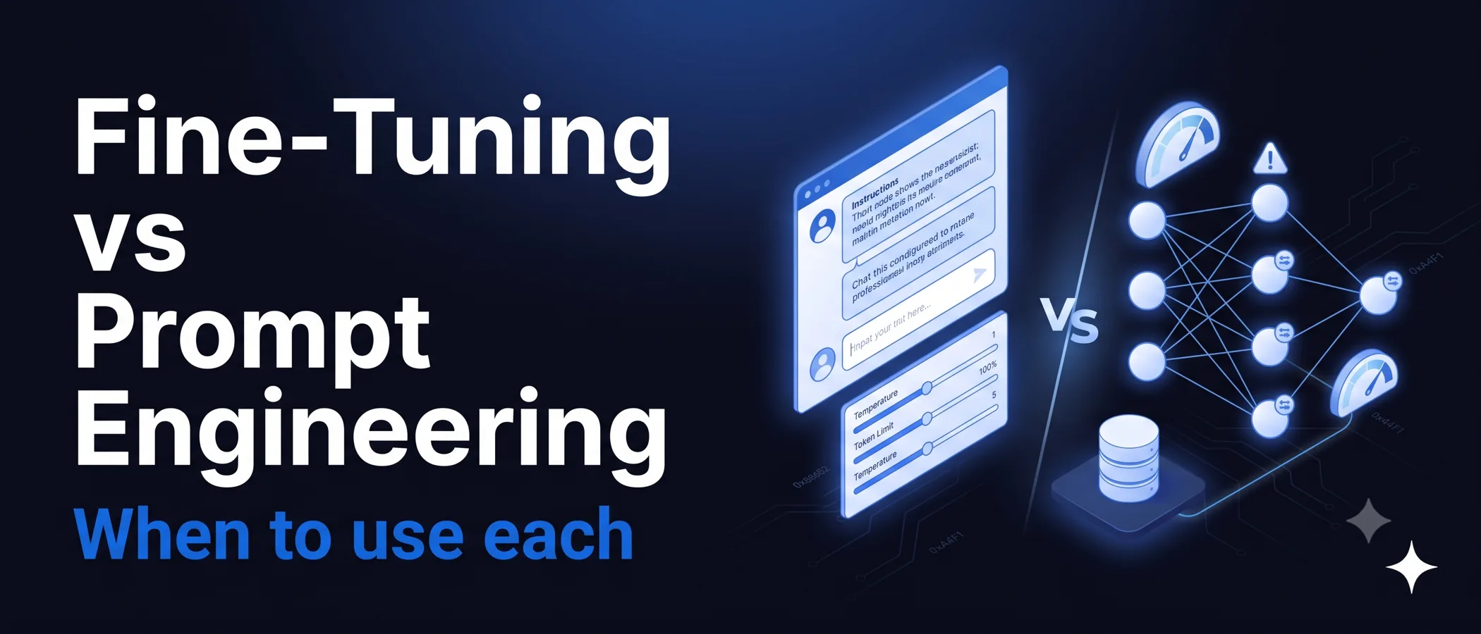Fine tuning vs prompt engineering compared across cost, data, consistency, and maintenance