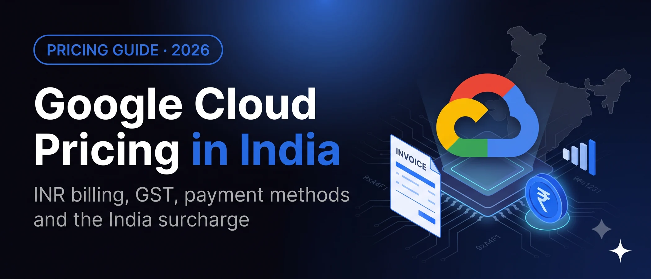 Google Cloud pricing and billing in India, INR invoicing, GST and payment methods