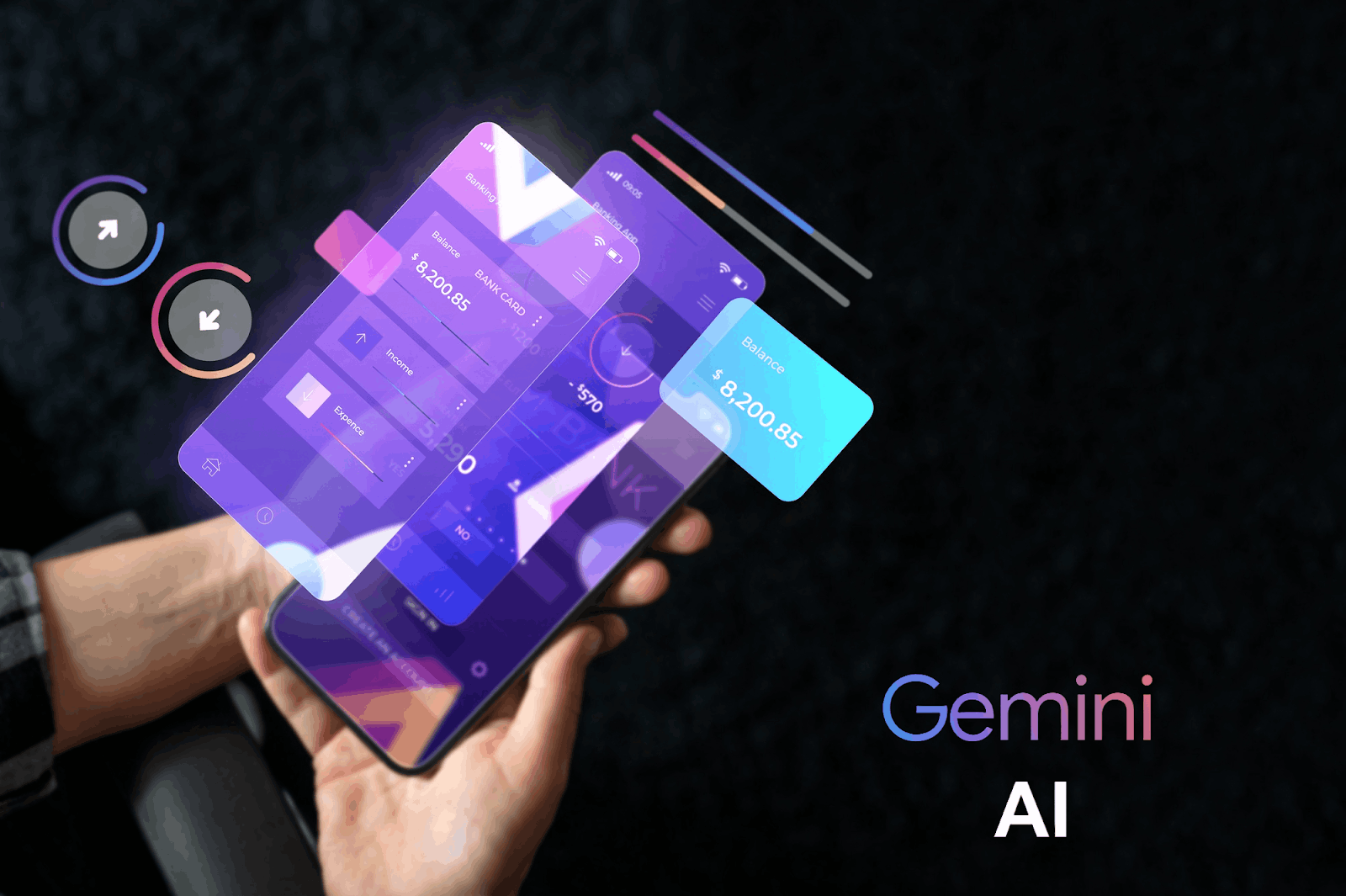 Google Gemini AI multimodal capabilities integrated into an Android app