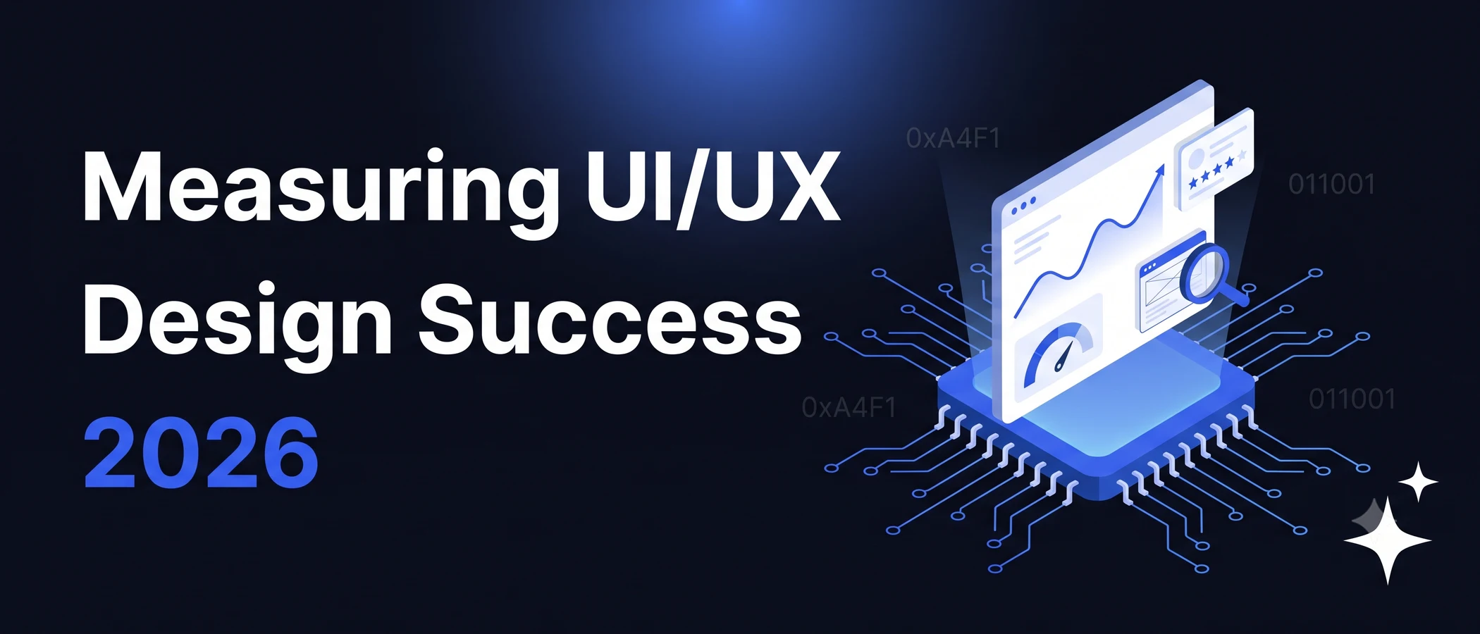 Designer reviewing analytics and KPIs that measure UI/UX design success