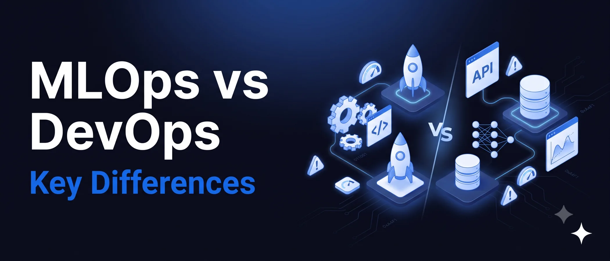 MLOps vs DevOps compared across lifecycle, testing, monitoring, and ownership