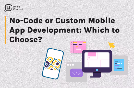 No-code vs custom mobile app development comparison for startups and enterprises