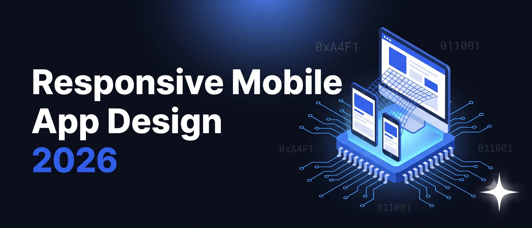 Responsive mobile app design adapting to multiple screen sizes