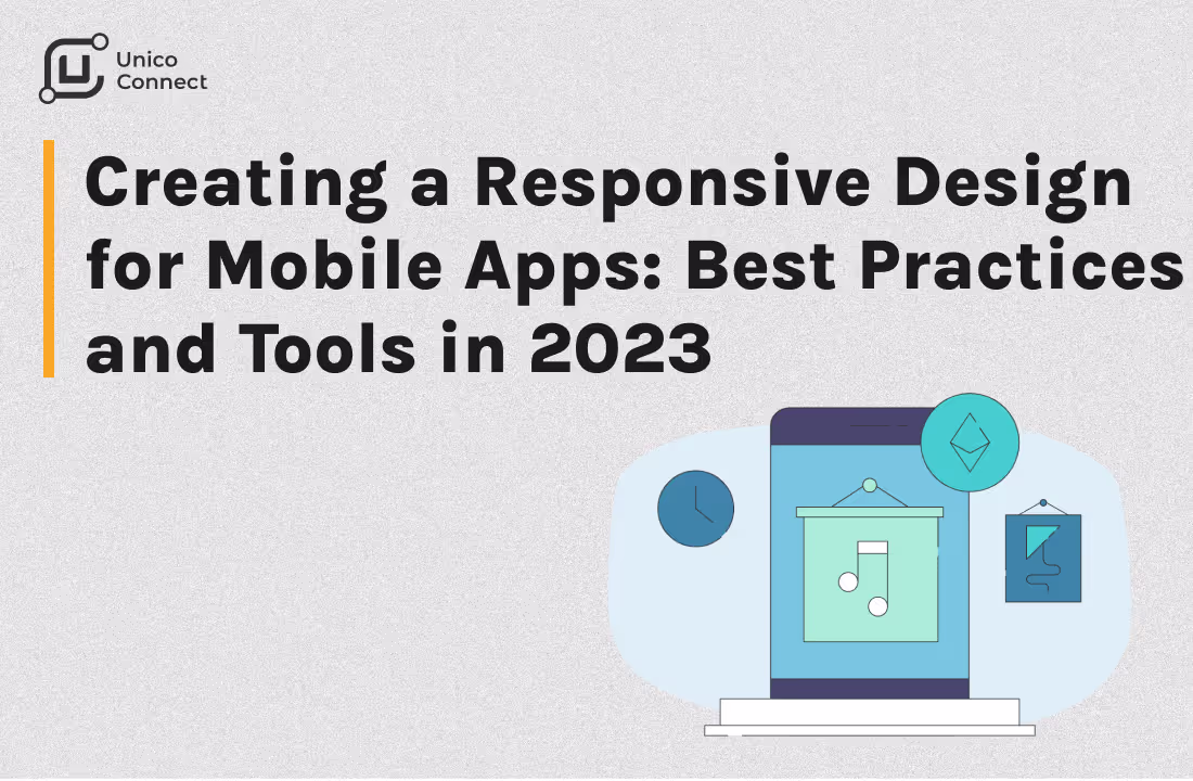 Responsive mobile app design adapting to multiple screen sizes