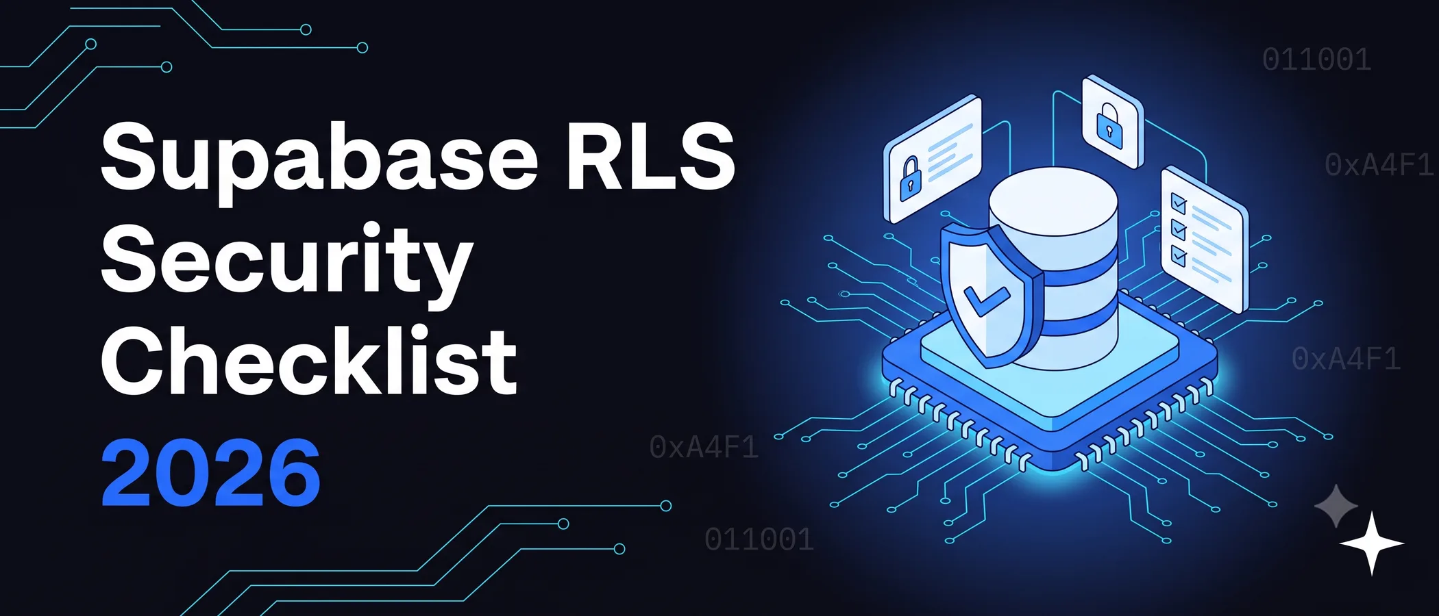 The Supabase RLS security checklist for 2026 covering policies, keys, storage, and functions