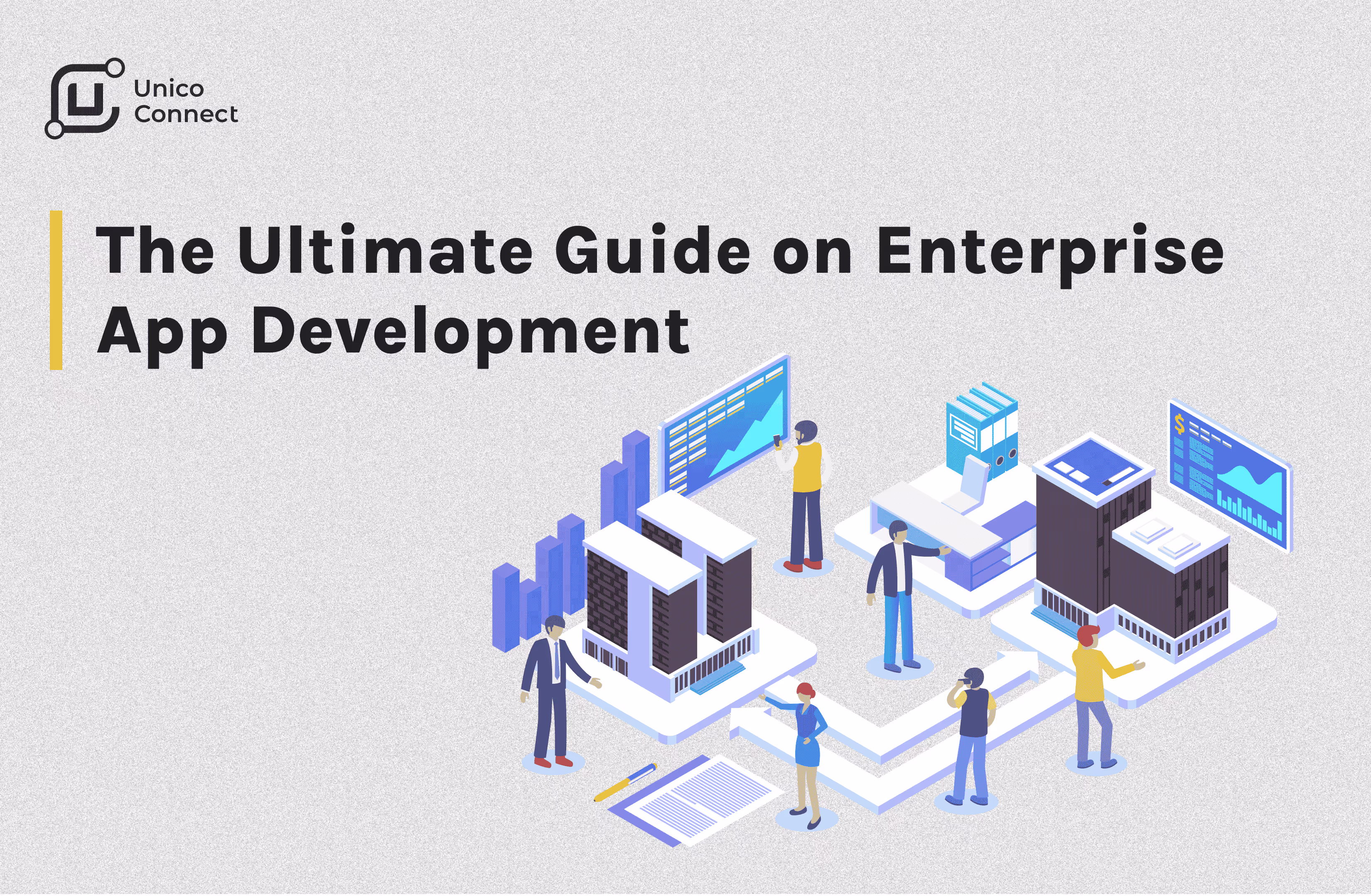 Enterprise app development workflow combining no-code platforms and automation