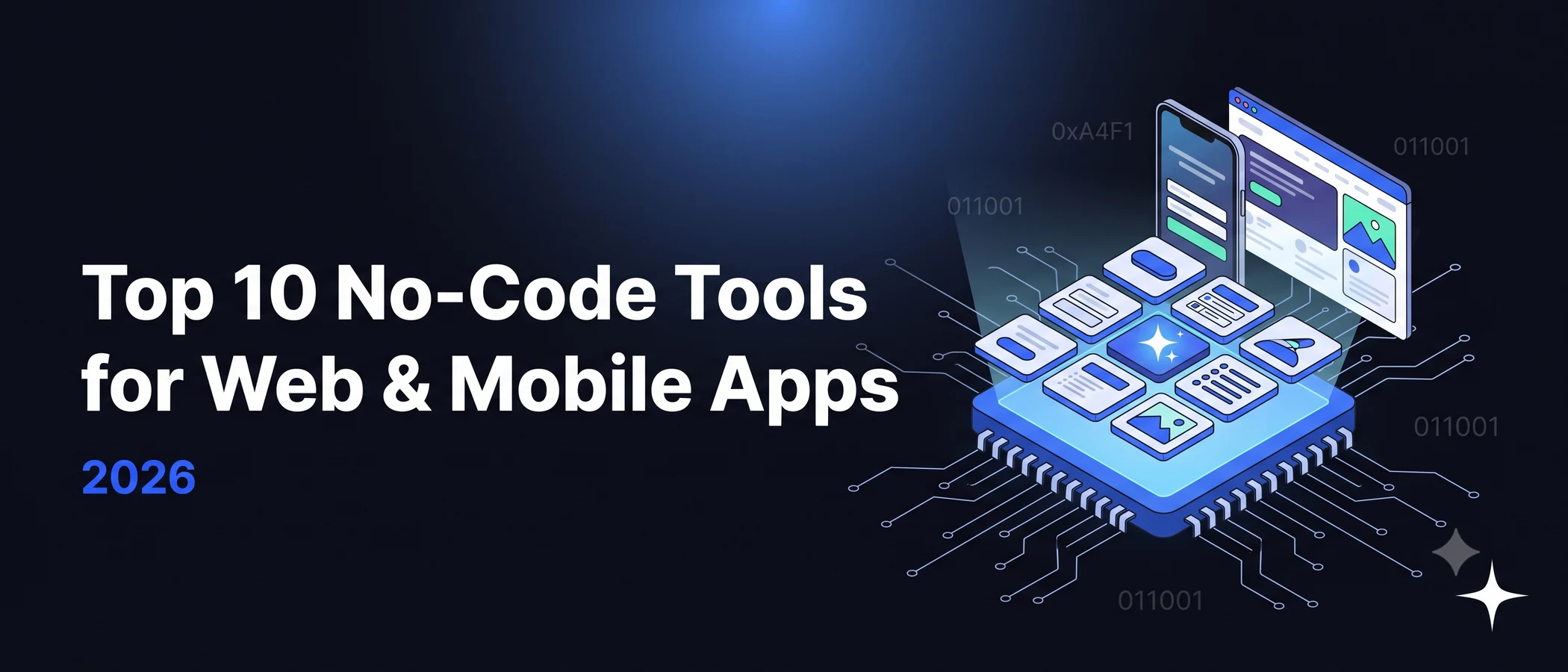 Ten leading no-code tools for building web and mobile apps without writing code
