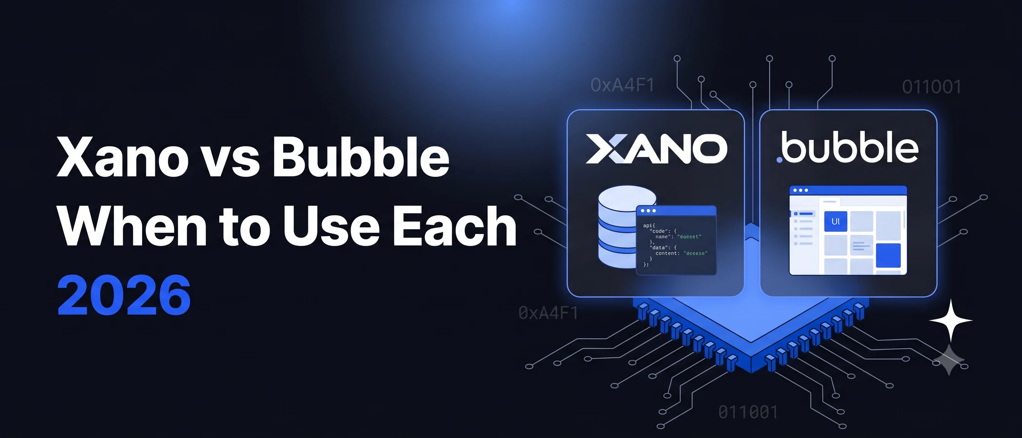 Xano vs Bubble compared for production apps in 2026