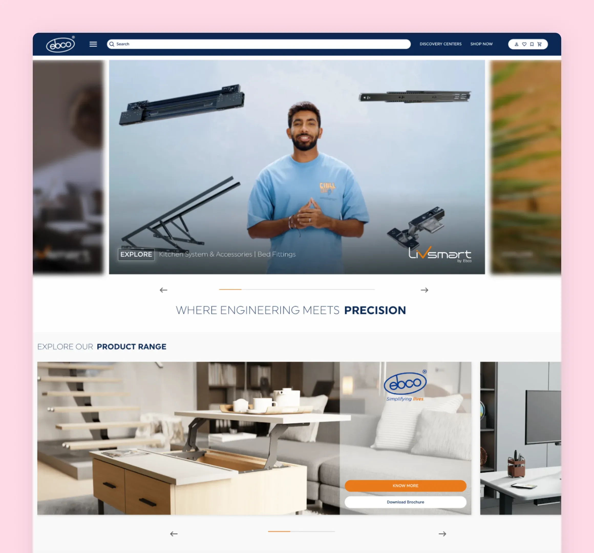 Ebco storefront and distributor portal