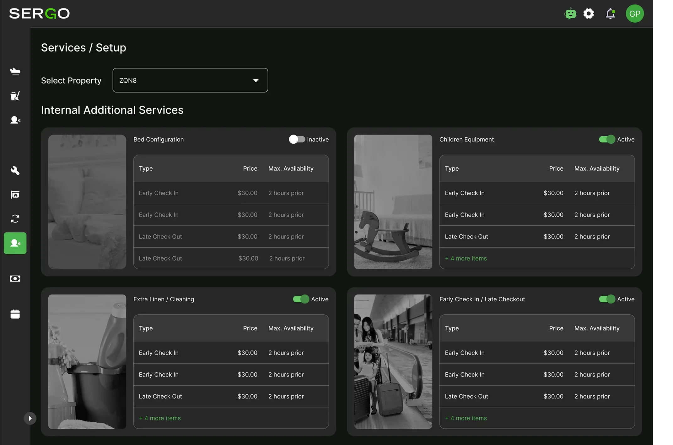 Sergo operational modules