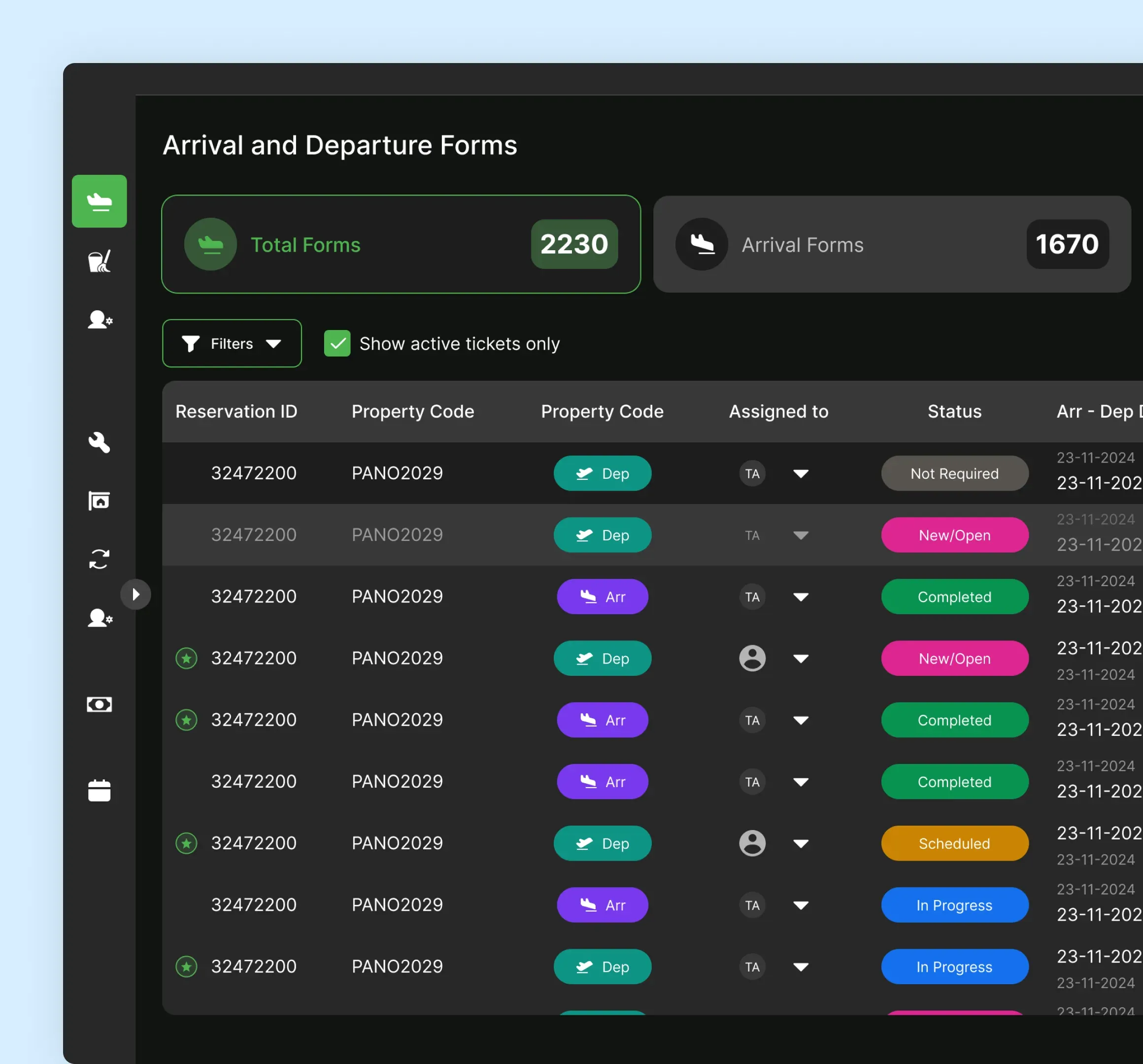 Sergo web dashboard and mobile app